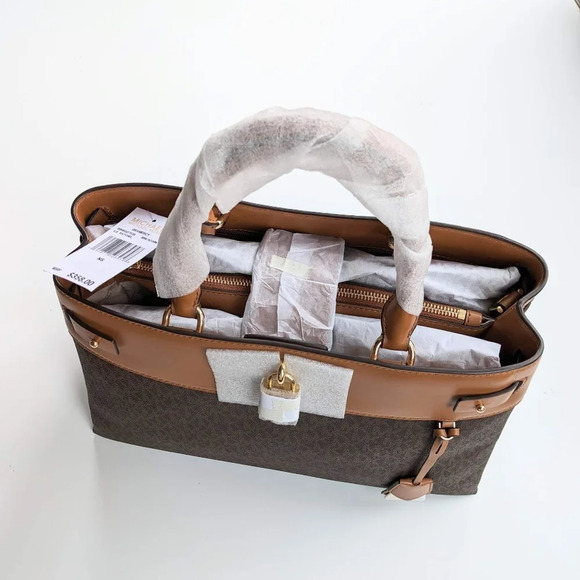 MICHAEL KORS Gramercy Large Logo Satchel - Picture 10 of 13